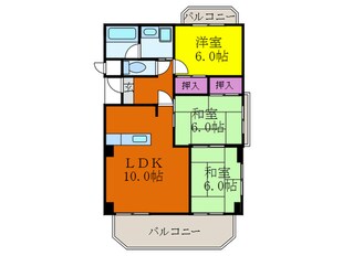 三杉プチシャトウの物件間取画像